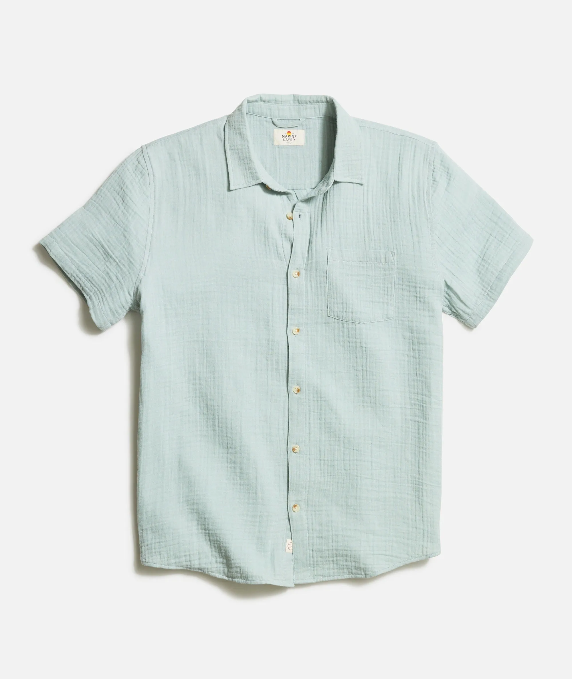 Crinkle Double Cloth Shirt sold by Marine Layer