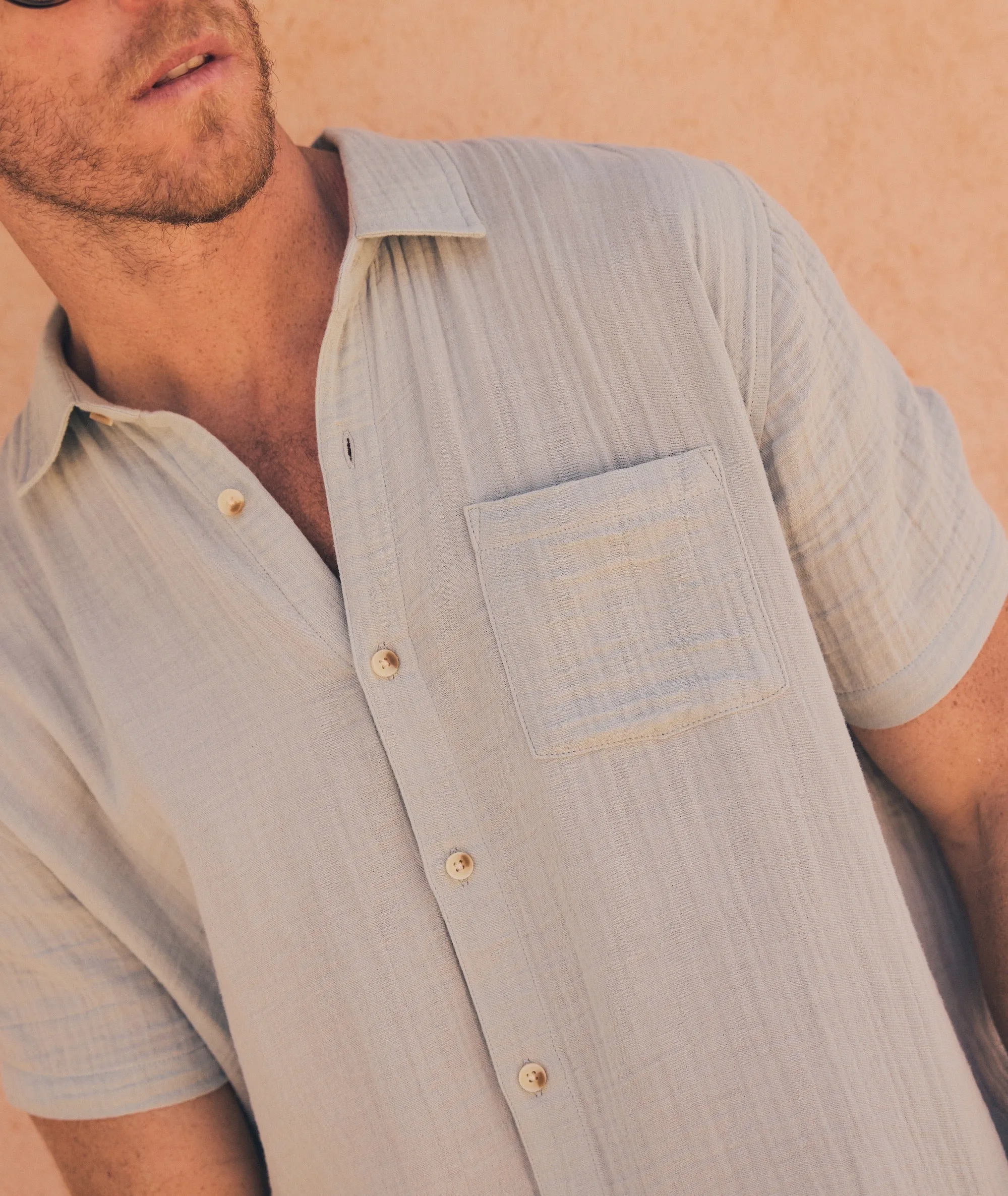 Crinkle Double Cloth Shirt sold by Marine Layer product image thumbnail 3