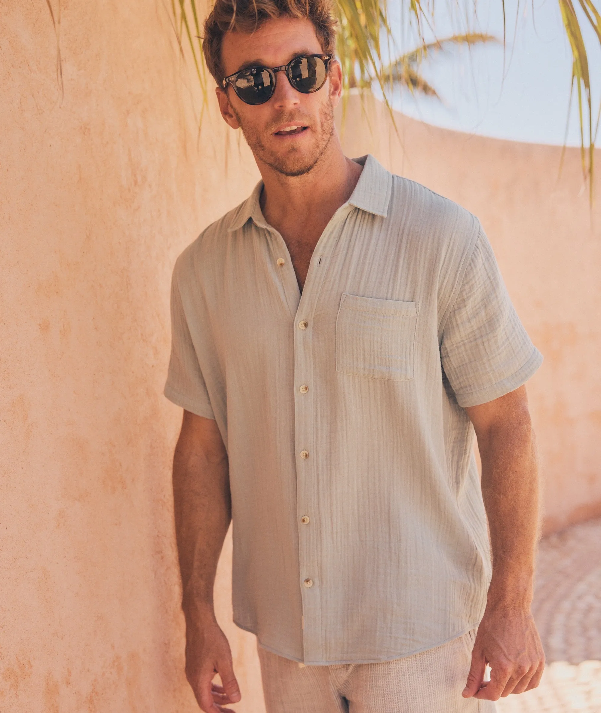 Crinkle Double Cloth Shirt sold by Marine Layer product image thumbnail 2