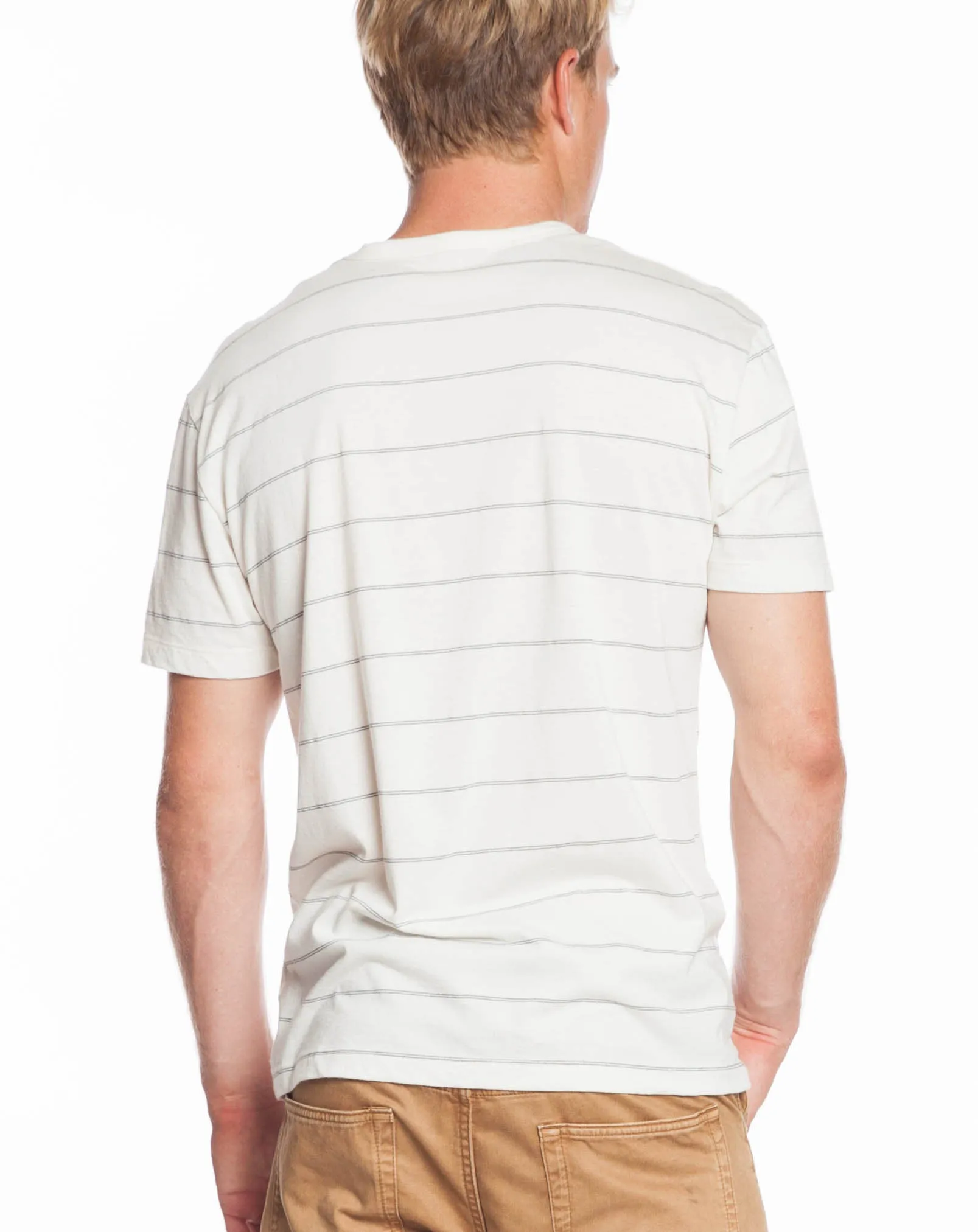 Harrison Striped Crew - Natural sold by Marine Layer product image thumbnail 3