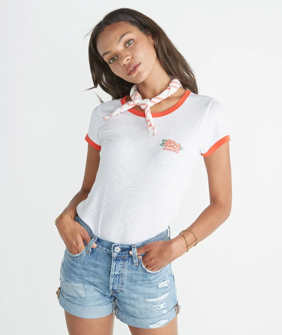 Gracias Ringer Tee sold by Marine Layer product image thumbnail 4