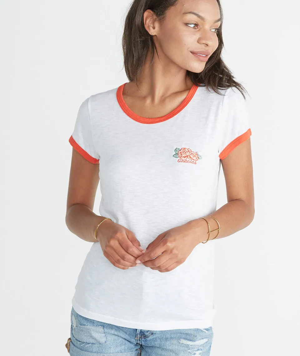 Gracias Ringer Tee sold by Marine Layer product image thumbnail 2