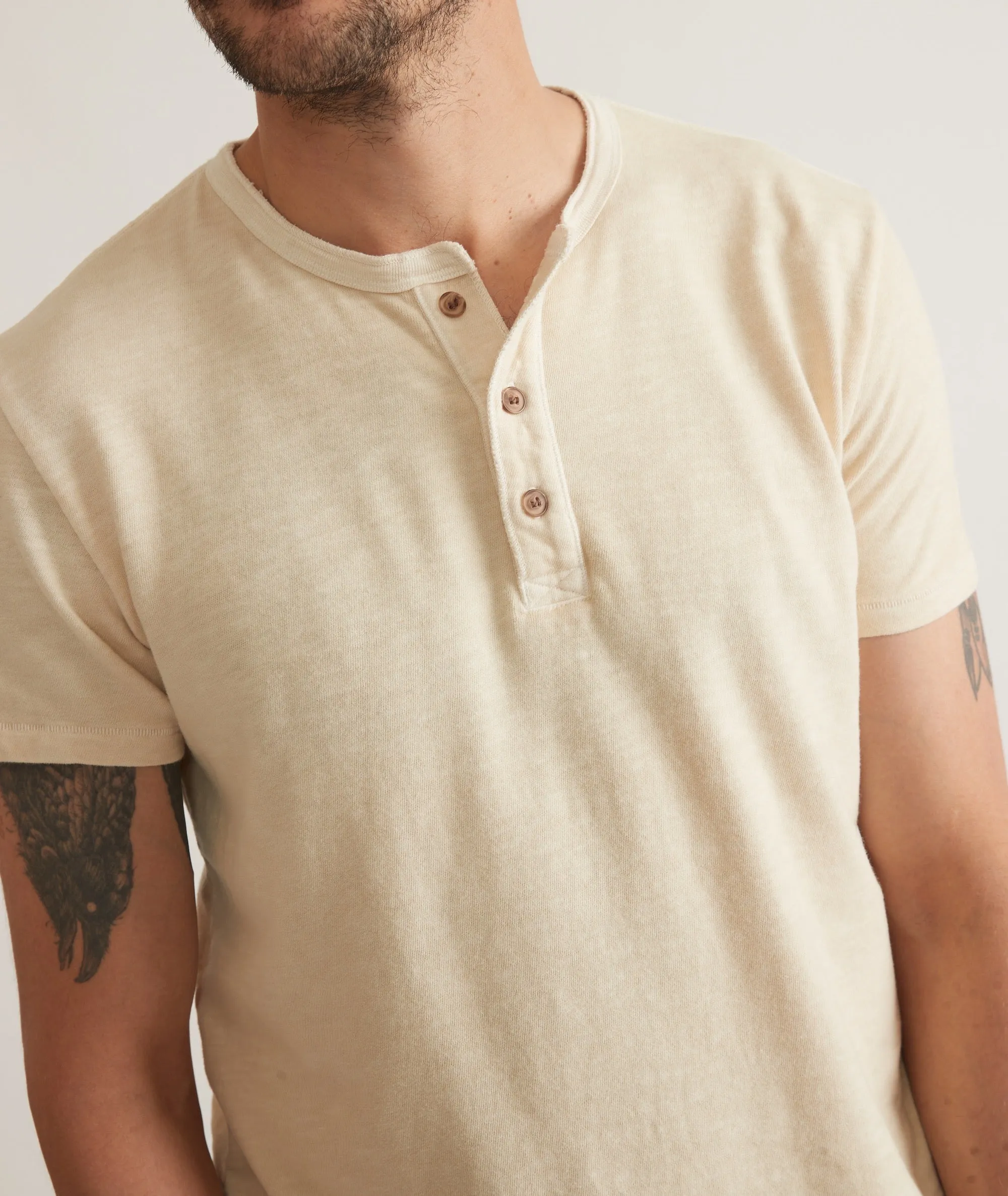 Vintage Heavy Slub Henley sold by Marine Layer product image thumbnail 3
