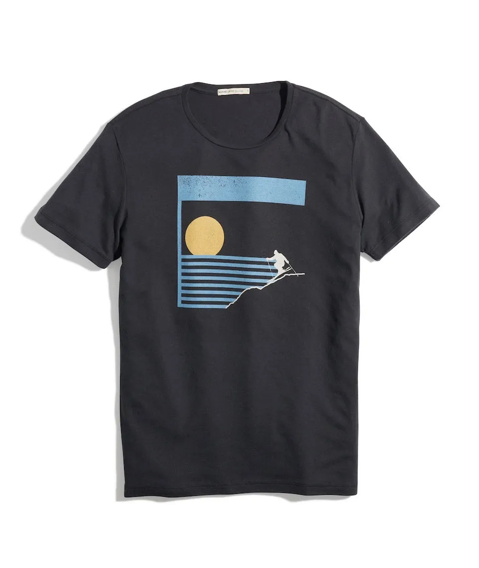 Re-Spun Graphic Tee in Ski sold by Marine Layer