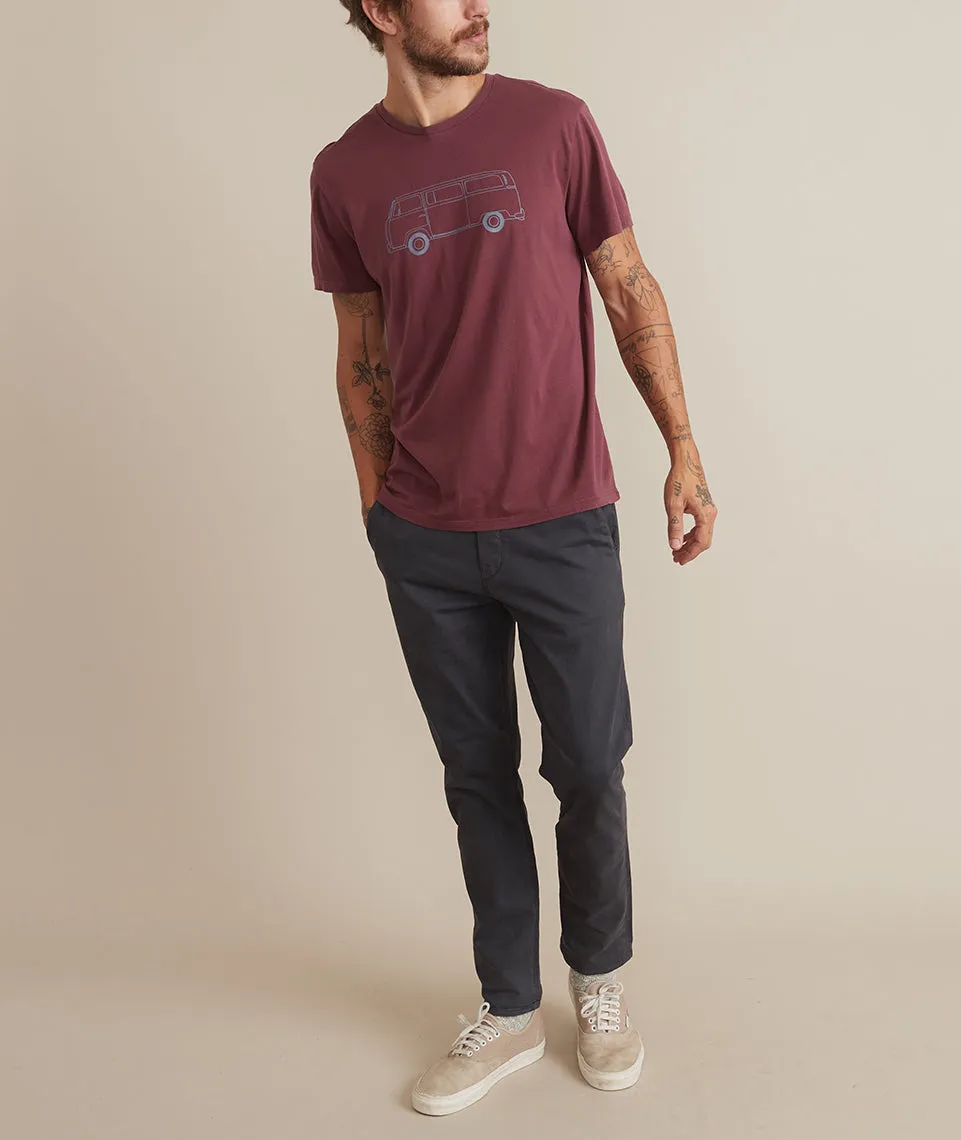 Signature Crew Bus Tee in Andorra sold by Marine Layer product image thumbnail 4