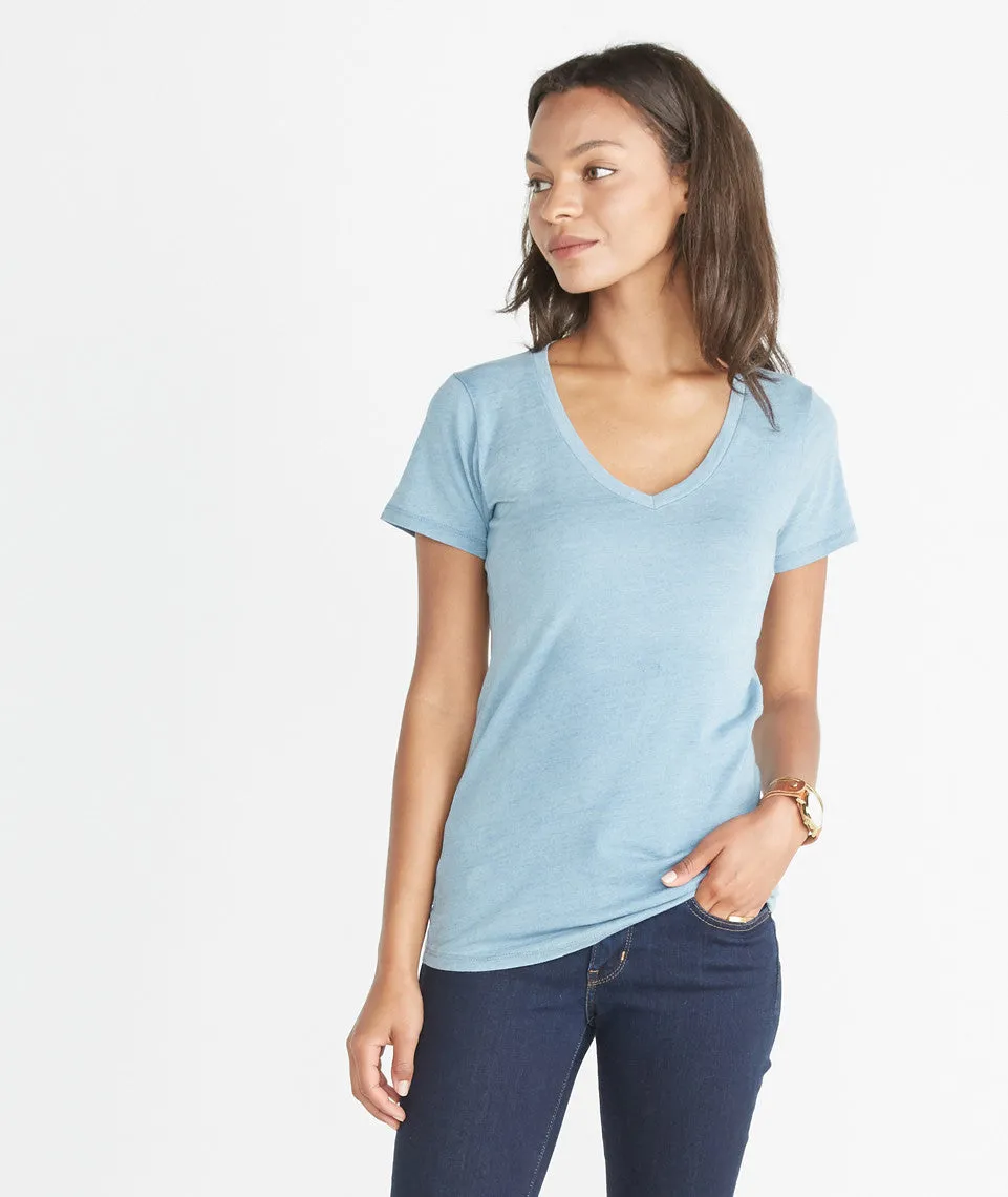 Slub V-Neck - Faded Indigo sold by Marine Layer product image thumbnail 2