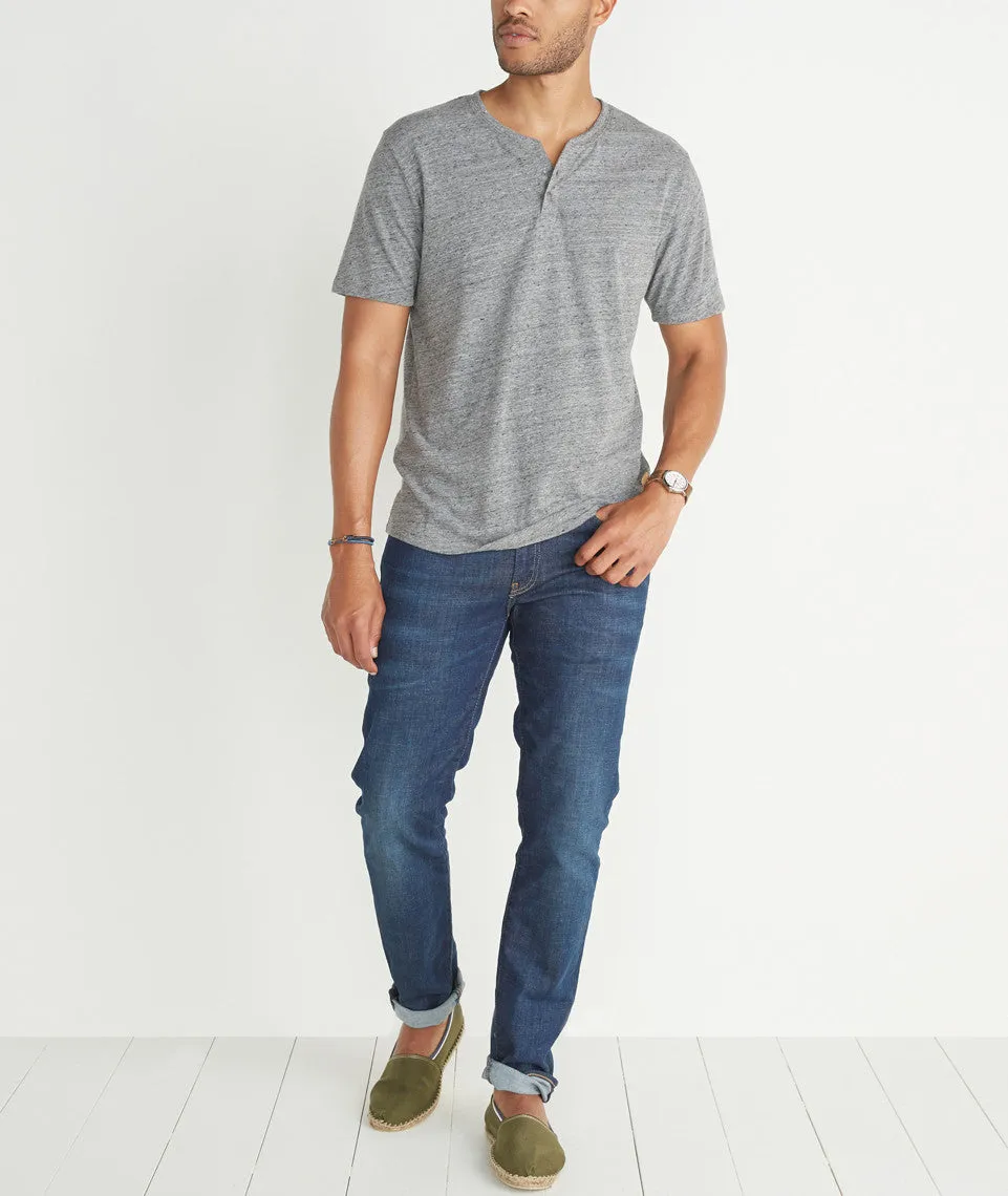 Shortsleeve Henley in Flax Grey sold by Marine Layer product image thumbnail 3