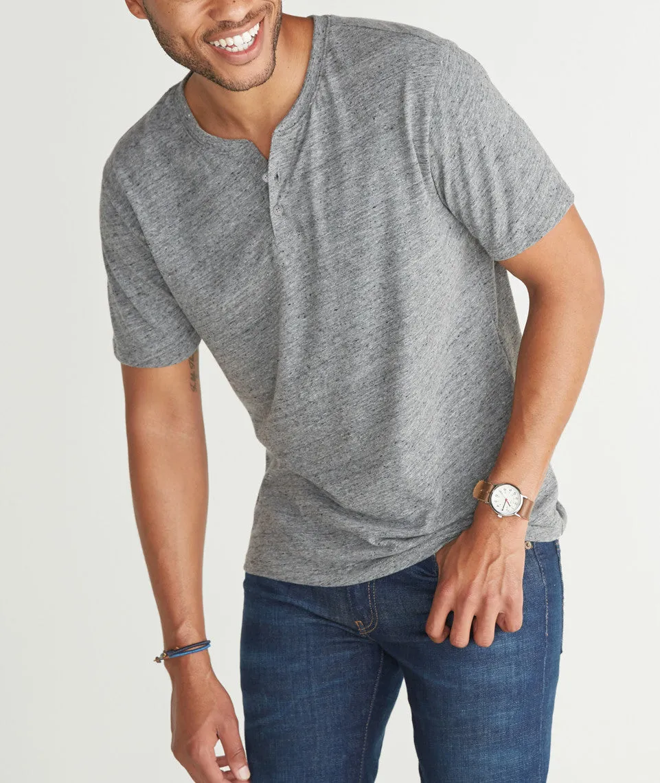 Shortsleeve Henley in Flax Grey sold by Marine Layer product image thumbnail 2