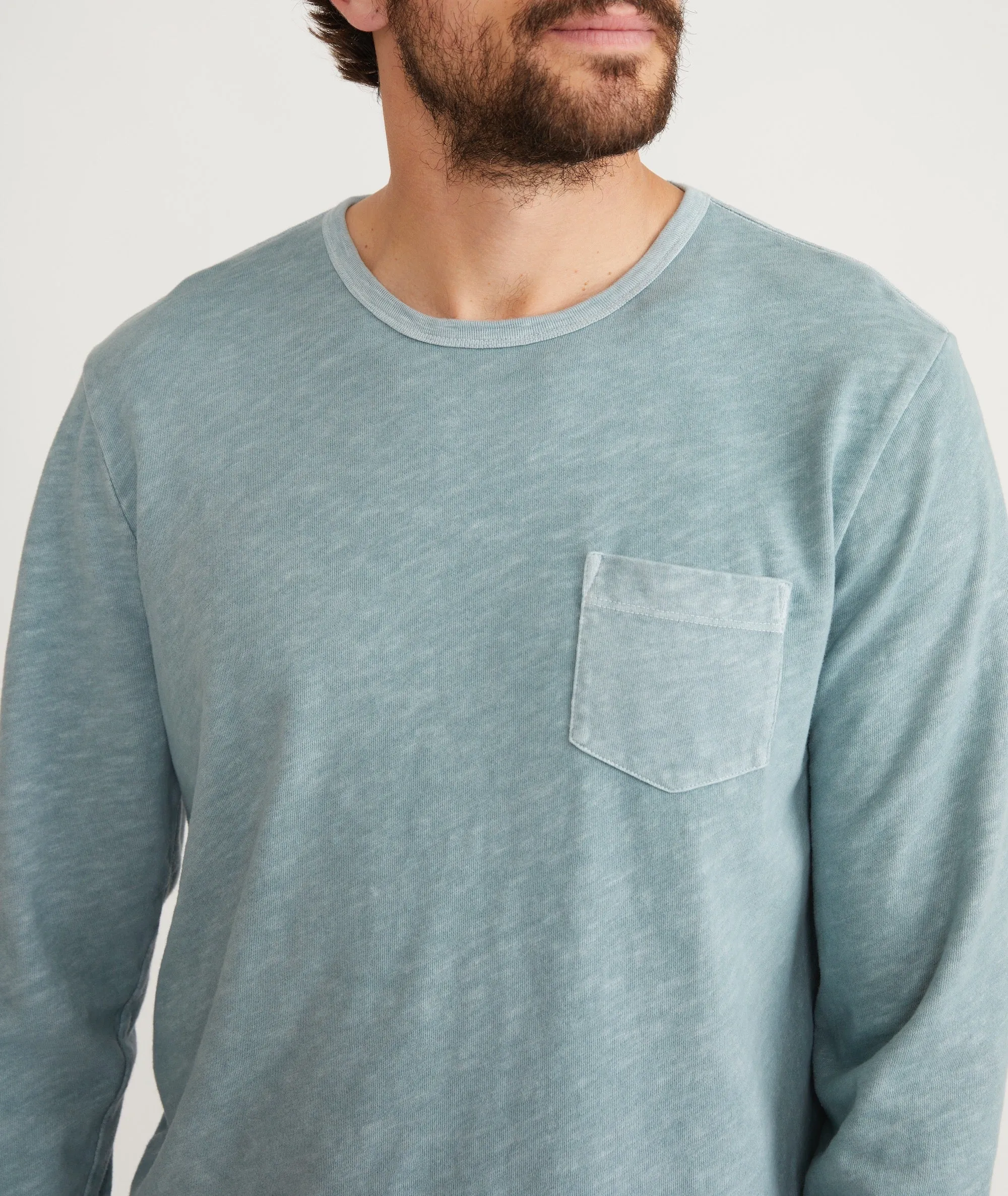 Long Sleeve Vintage Heavy Slub Pocket Tee sold by Marine Layer product image thumbnail 3