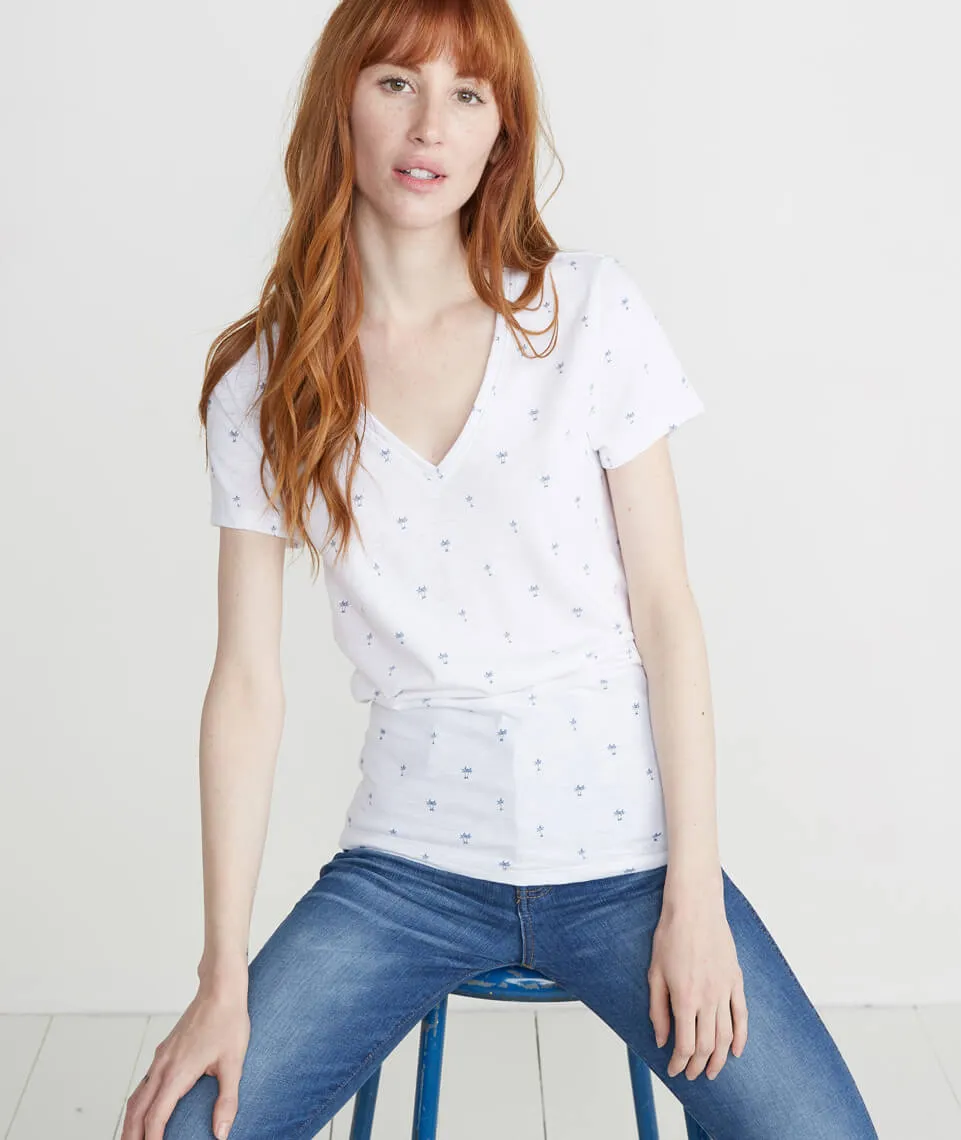 Slub V Neck in Palm Print sold by Marine Layer product image thumbnail 4