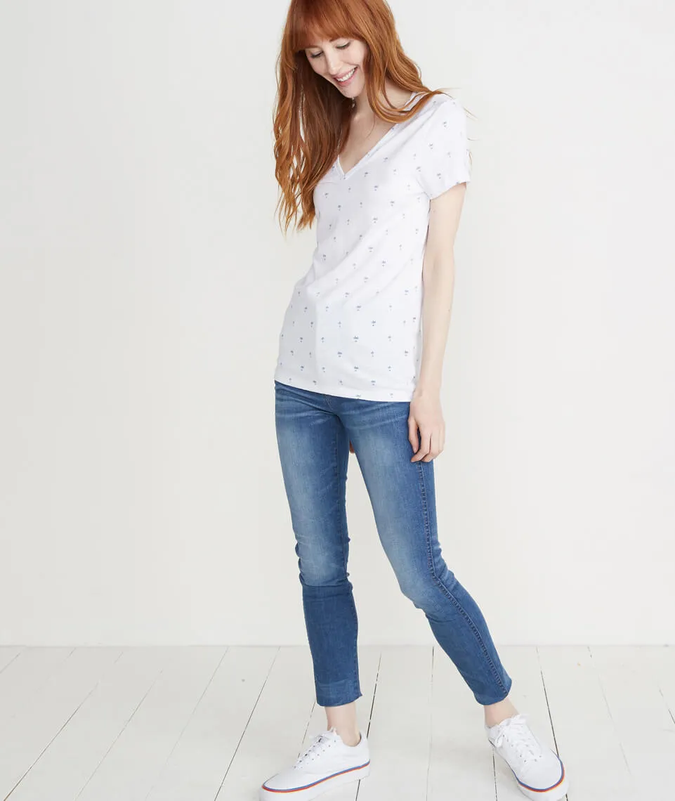 Slub V Neck in Palm Print sold by Marine Layer product image thumbnail 5