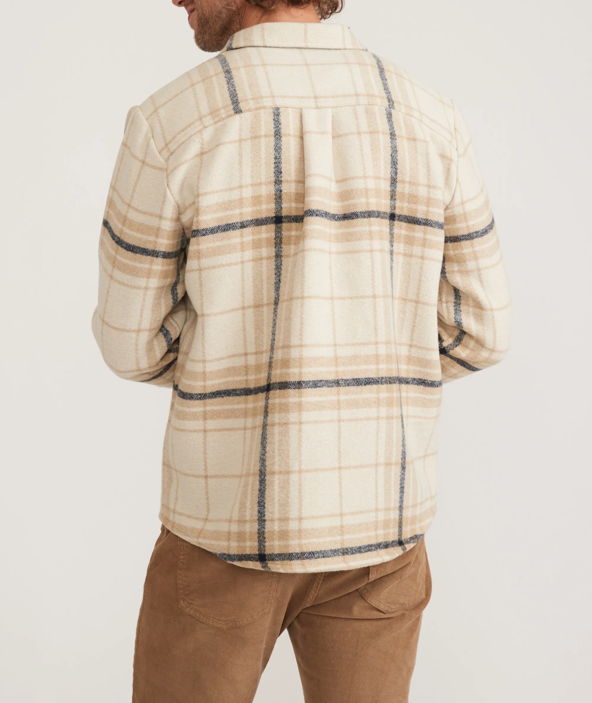 Plaid Snap Shacket sold by Marine Layer product image thumbnail 5