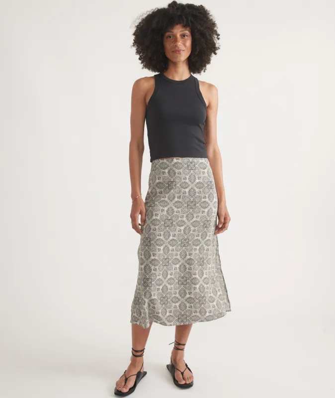 Ryan Slip Midi Skirt sold by Marine Layer