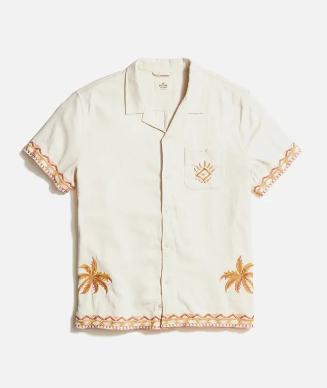 Stretch Selvage Embroidered Resort Shirt sold by Marine Layer