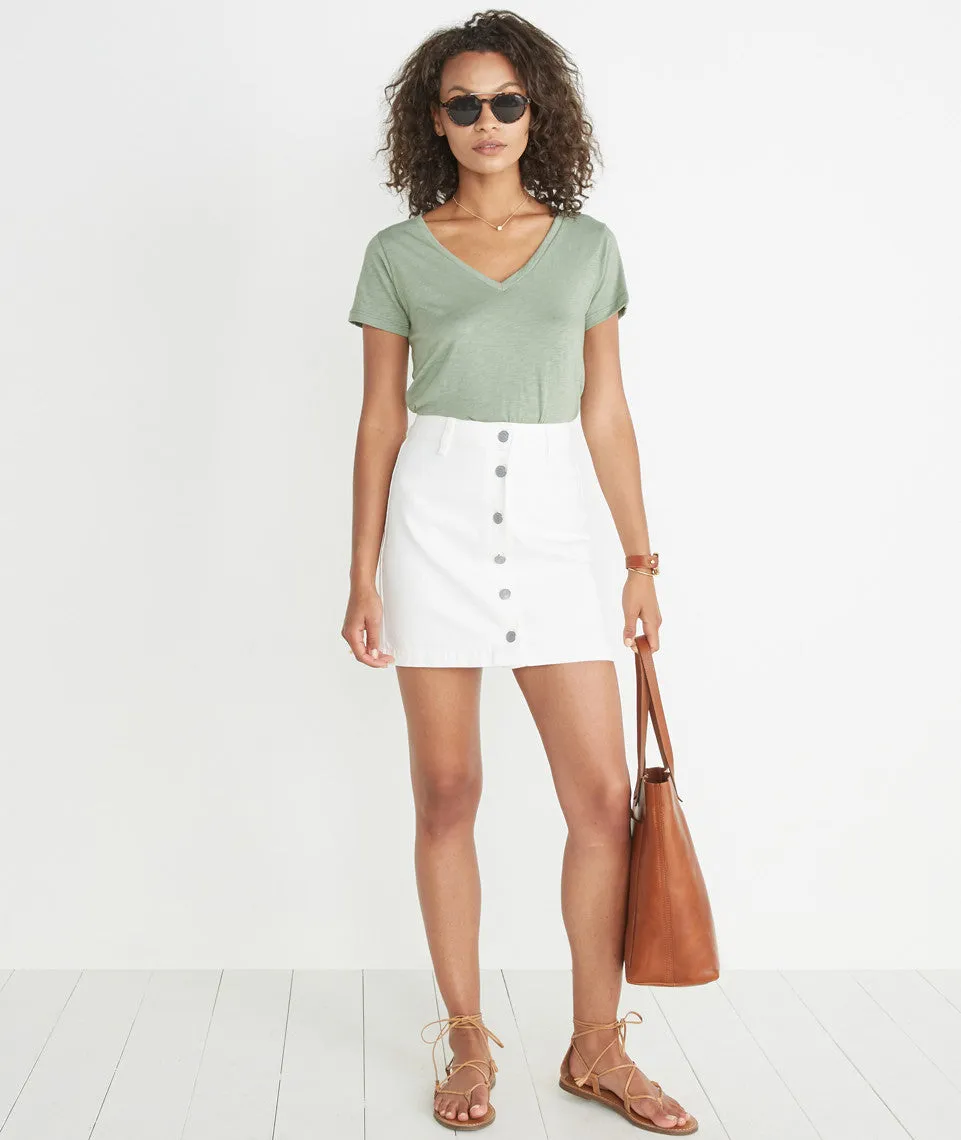 Flor Denim Skirt sold by Marine Layer product image thumbnail 3