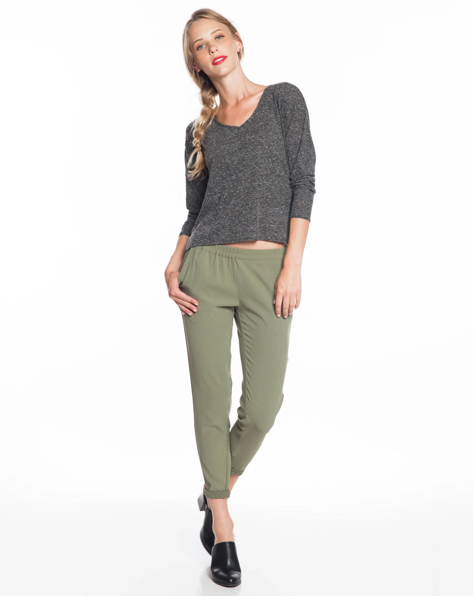 Maysie Pant - Lichen Green sold by Marine Layer