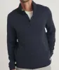 Men's Corbet Quarter Zip Pullover in Navy sold by Marine Layer