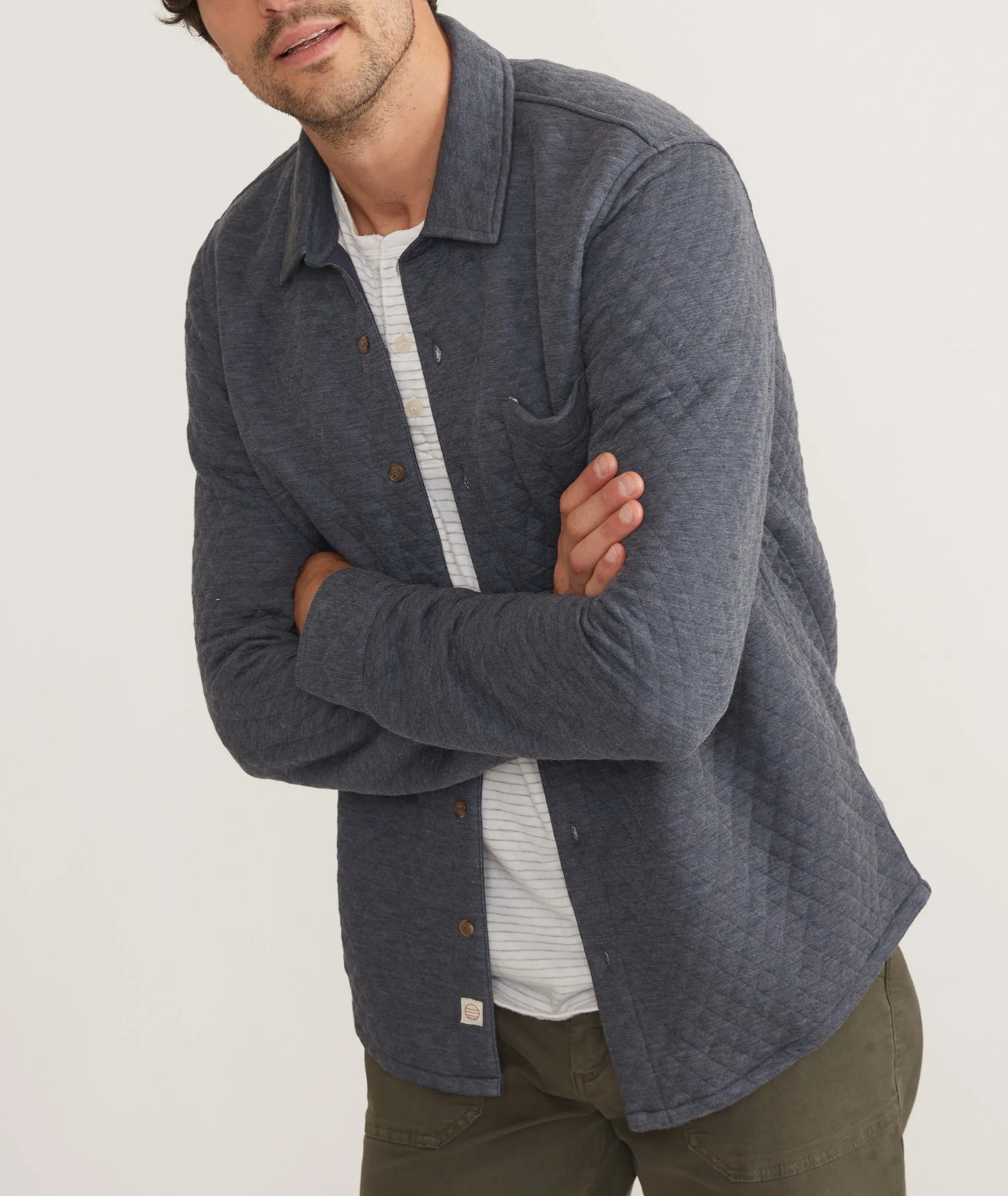 Corbet Quilted Overshirt sold by Marine Layer product image thumbnail 4