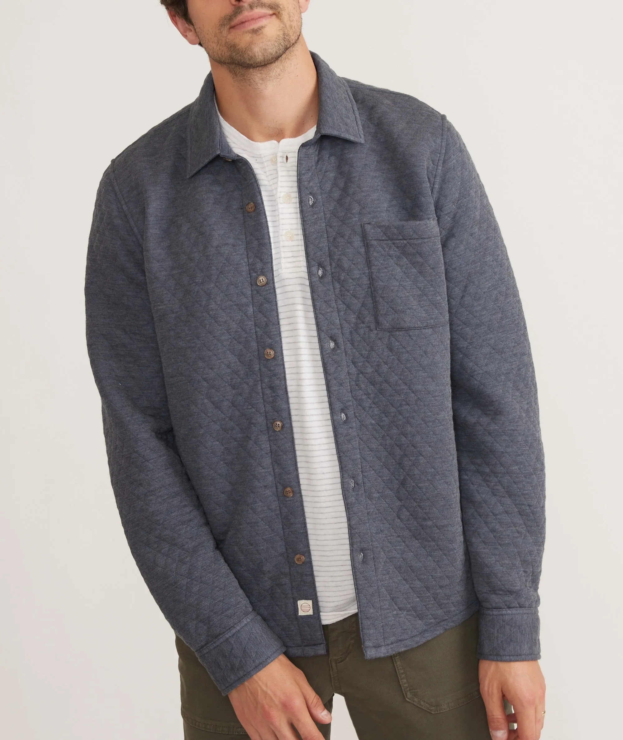 Corbet Quilted Overshirt sold by Marine Layer product image thumbnail 2