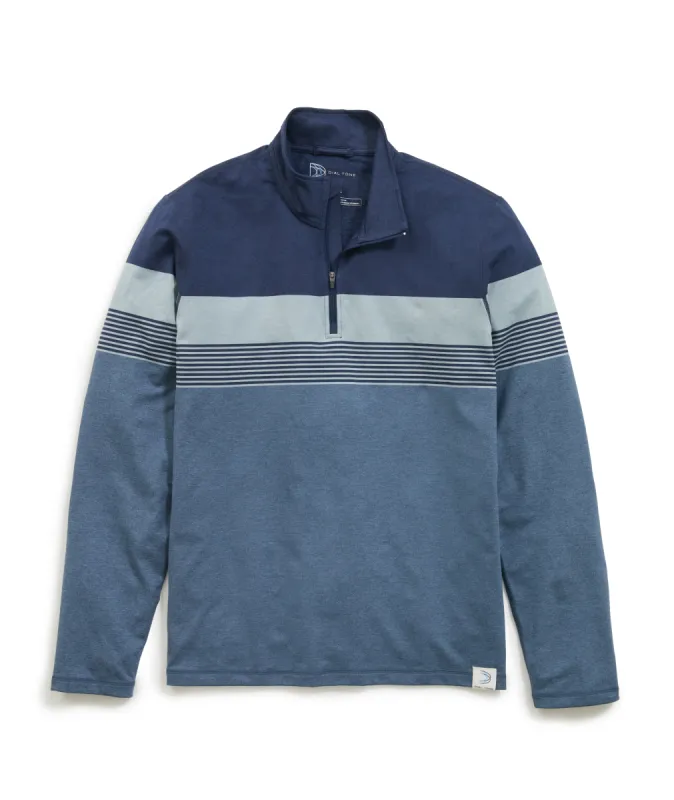 Custom Cut & Sew Sport Quarter Zip sold by Marine Layer