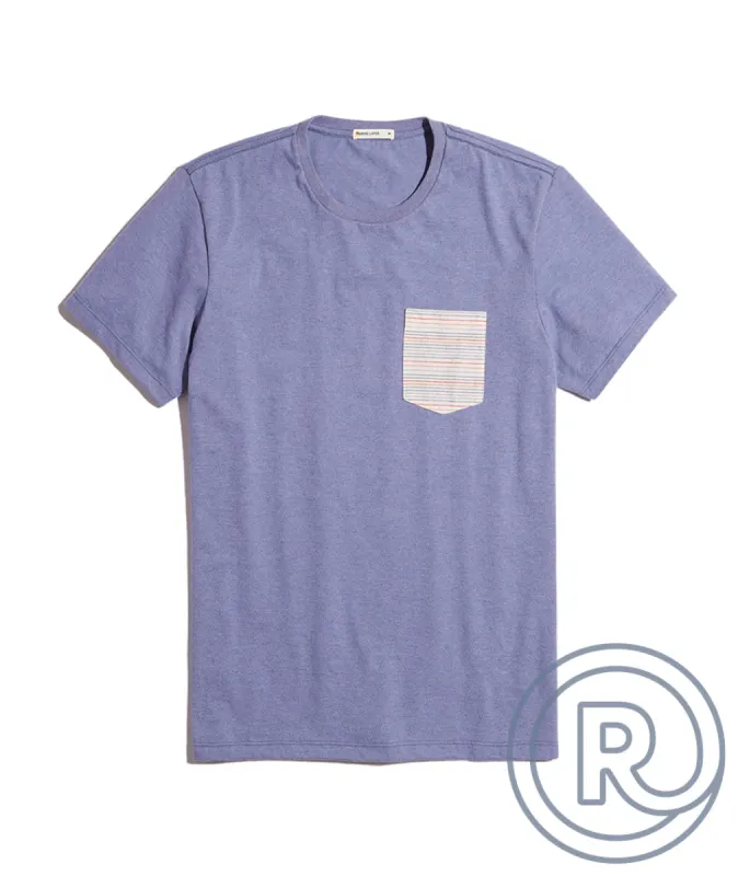 Re-Spun Contrast Pocket Tee sold by Marine Layer