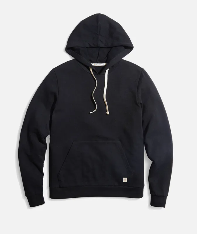 Women's Sunset Pullover Hoodie in Black made by Marine Layer