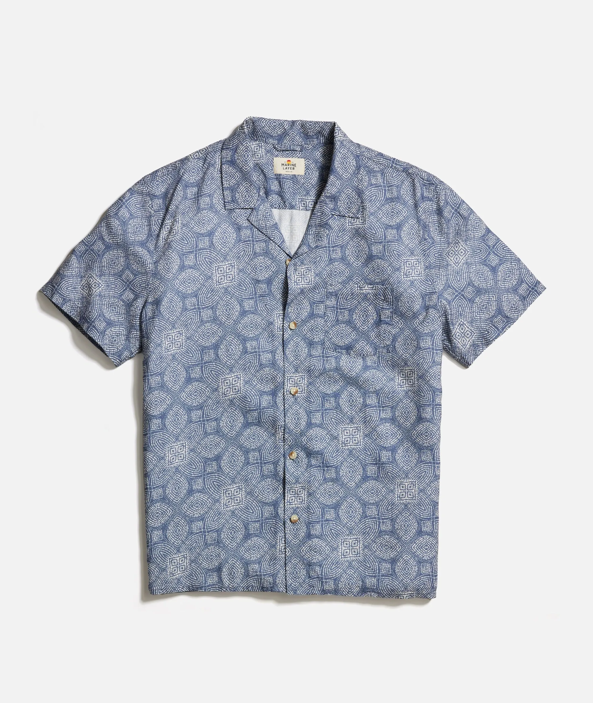 TENCEL Linen Resort Shirt sold by Marine Layer