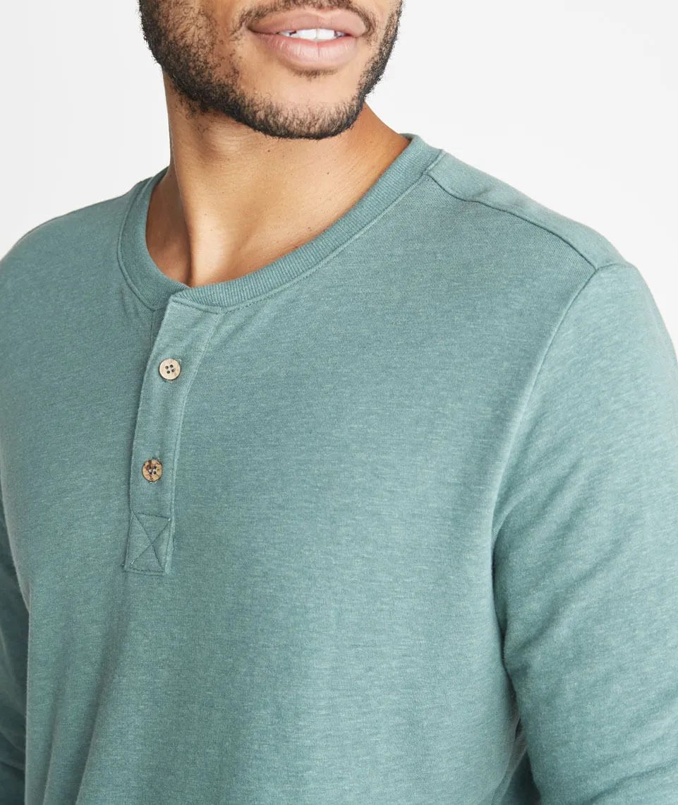 Double Knit Henley - Forest Green sold by Marine Layer product image thumbnail 3