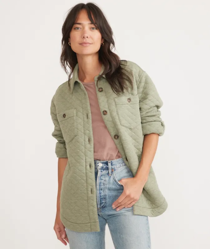 Corbet Quilted Shirt Jacket sold by Marine Layer