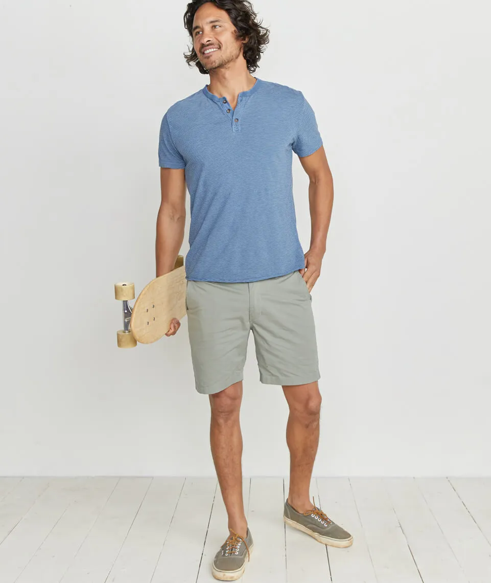 Shortsleeve Henley in Vintage Indigo/White sold by Marine Layer product image thumbnail 5