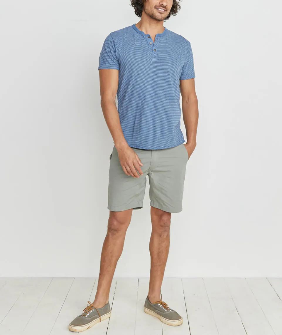 Shortsleeve Henley in Vintage Indigo/White sold by Marine Layer product image thumbnail 4
