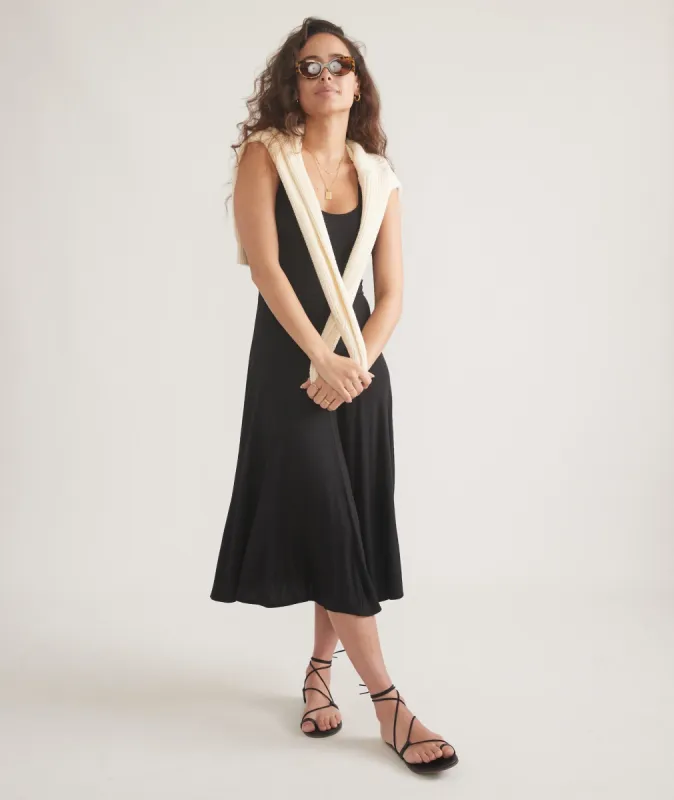 Lexi Rib Fit and Flare Midi Dress sold by Marine Layer