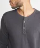Double Knit Henley - Faded Black sold by Marine Layer