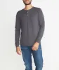 Double Knit Henley - Faded Black sold by Marine Layer