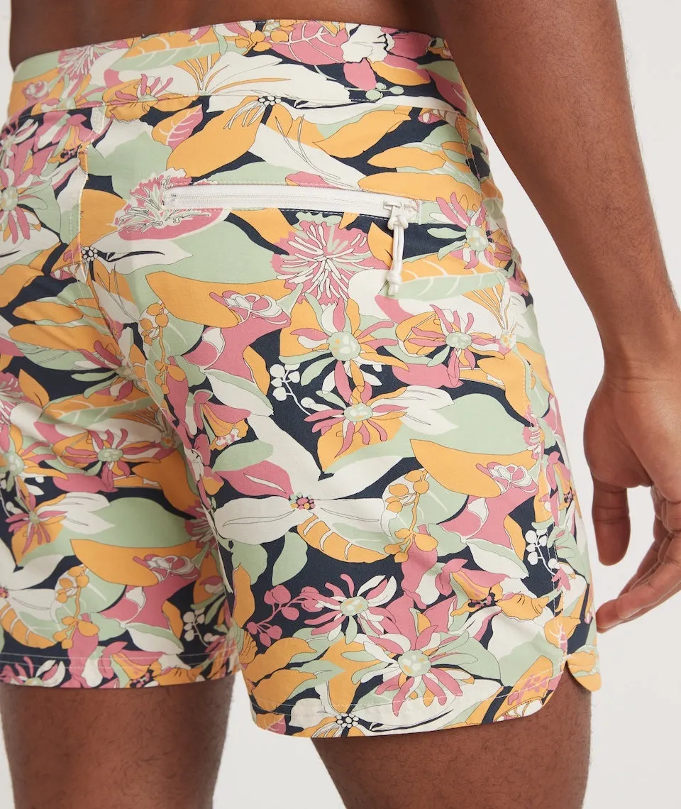 Coronado Board Short in Vintage Floral Print sold by Marine Layer product image thumbnail 5