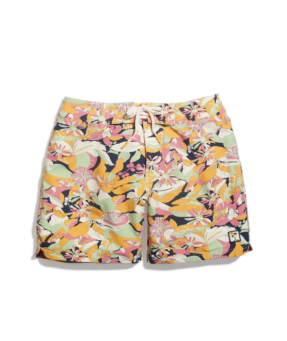 Coronado Board Short in Vintage Floral Print sold by Marine Layer