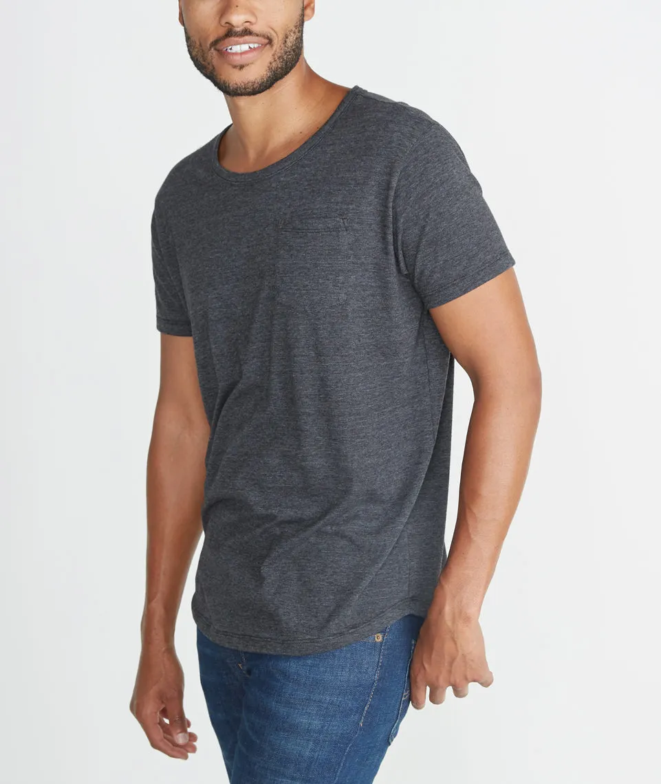 Saddle Pocket Tee in Charcoal sold by Marine Layer product image thumbnail 3