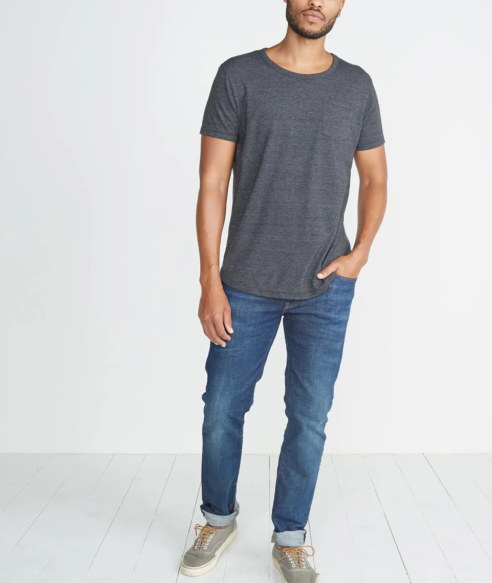 Saddle Pocket Tee in Charcoal sold by Marine Layer product image thumbnail 5