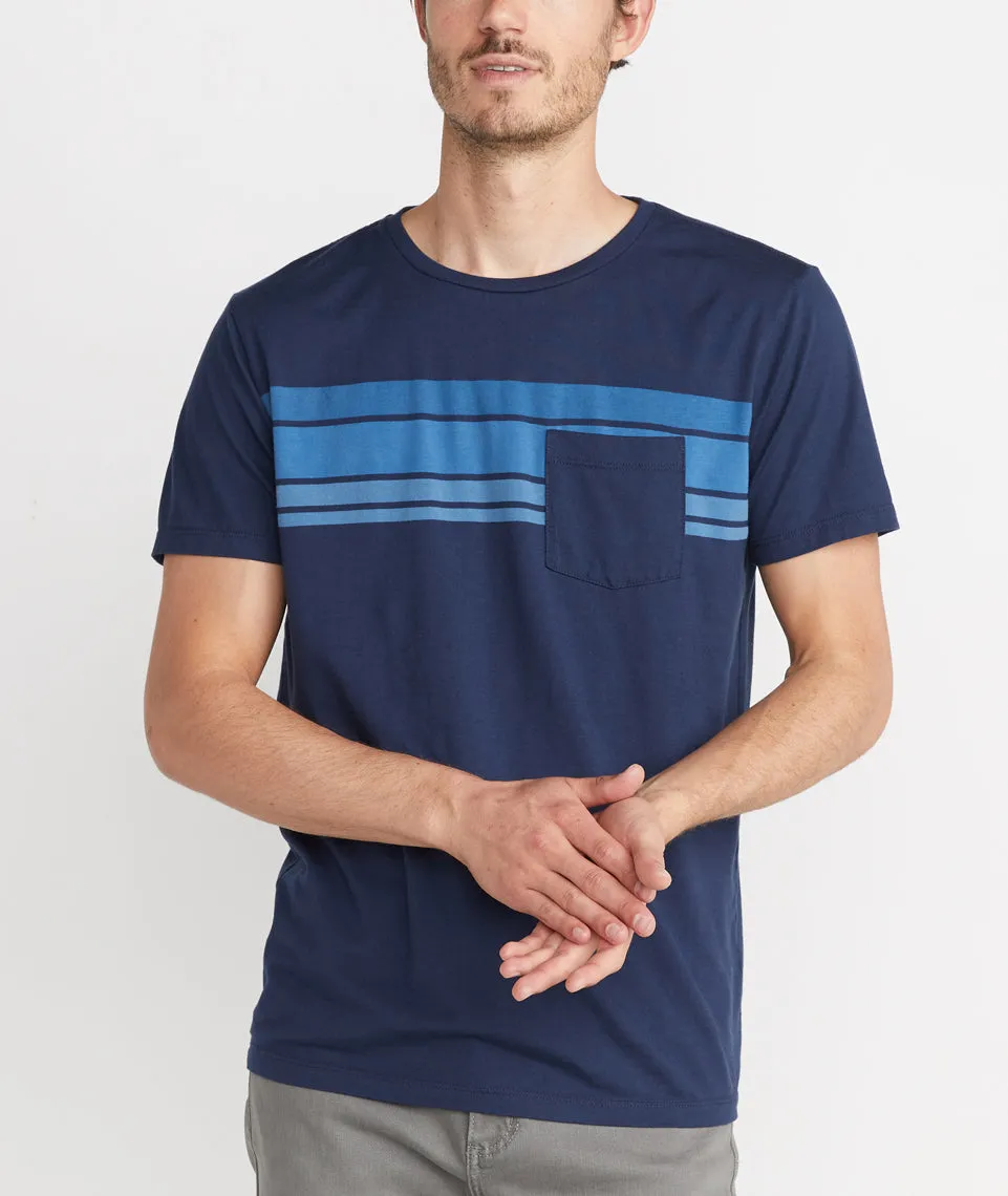 Sunset Stripe Pocket Tee sold by Marine Layer product image thumbnail 2