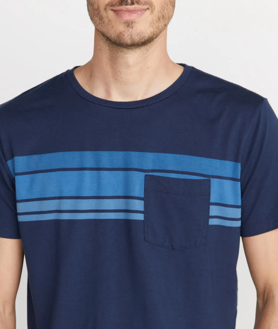 Sunset Stripe Pocket Tee sold by Marine Layer product image thumbnail 4