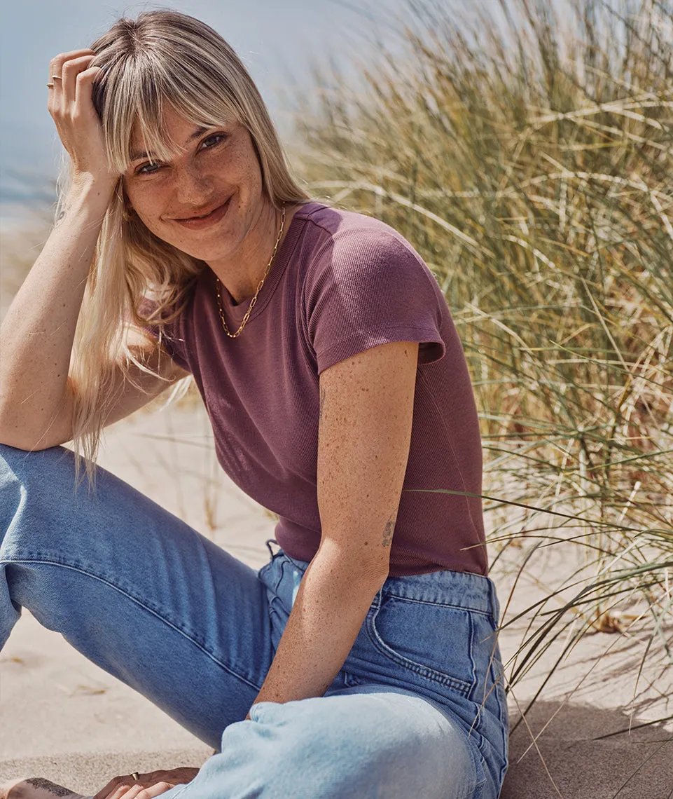 Lexi Rib Sun-In Crew Tee sold by Marine Layer product image thumbnail 4