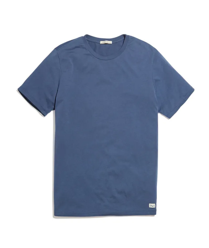 Men's Signature Crew in Faded Navy sold by Marine Layer