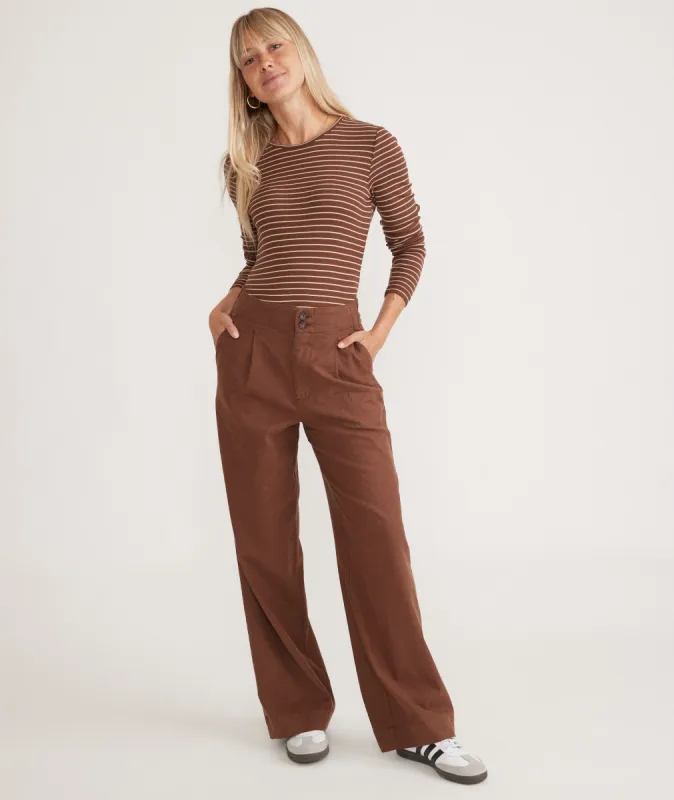 Flora High Waisted Trouser sold by Marine Layer