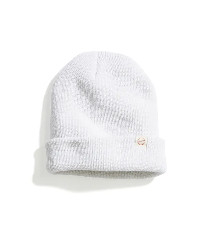 Tahoe Beanie in Snow sold by Marine Layer
