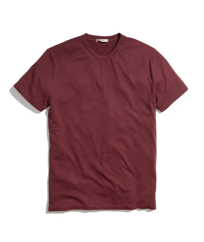 Signature Crew Tee in Tawny Port sold by Marine Layer