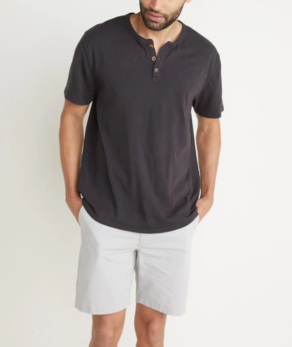 Shortsleeve Henley in Faded Black sold by Marine Layer product image thumbnail 2