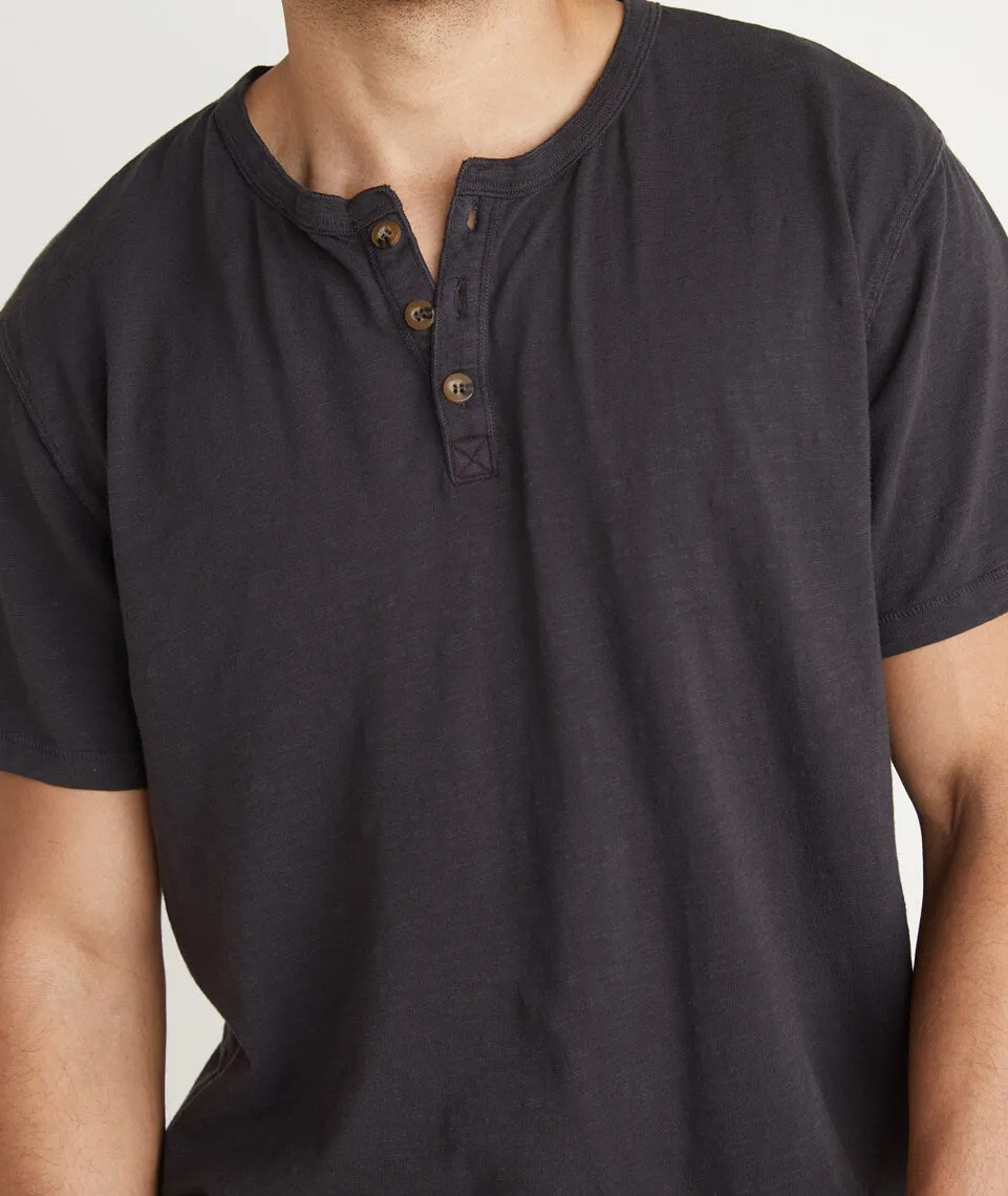 Shortsleeve Henley in Faded Black sold by Marine Layer product image thumbnail 4