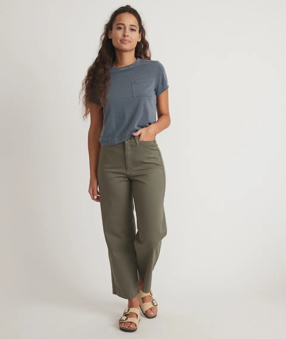 Crop Pocket Tee in Parisian Night sold by Marine Layer product image thumbnail 4