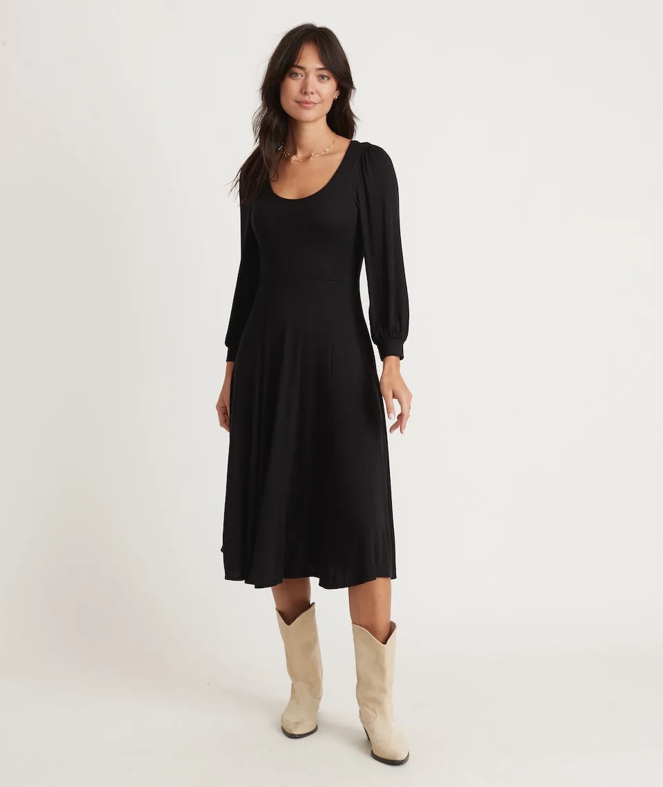 Lexi Long Sleeve Midi Fit and Flare sold by Marine Layer product image thumbnail 3