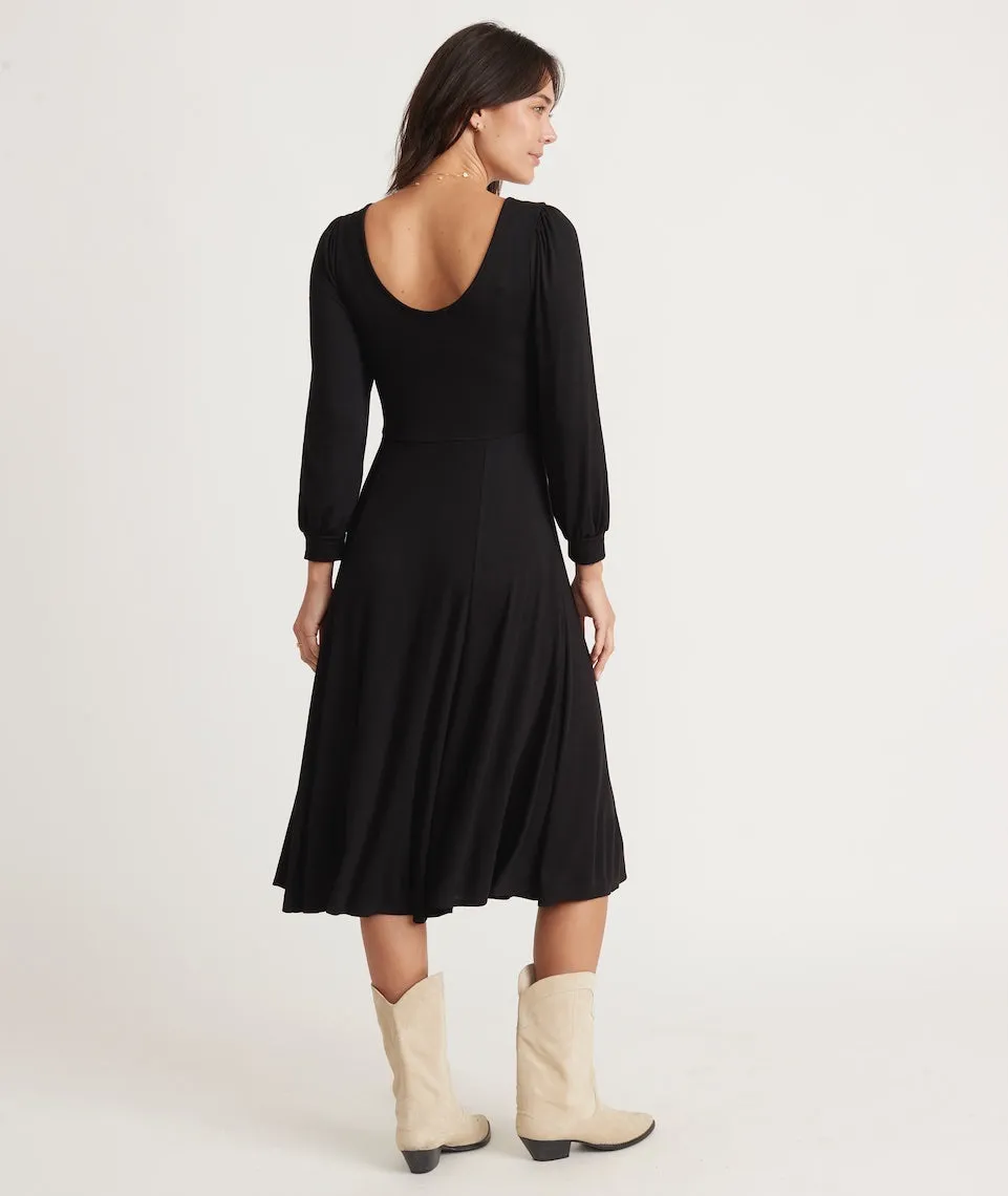 Lexi Long Sleeve Midi Fit and Flare sold by Marine Layer product image thumbnail 4